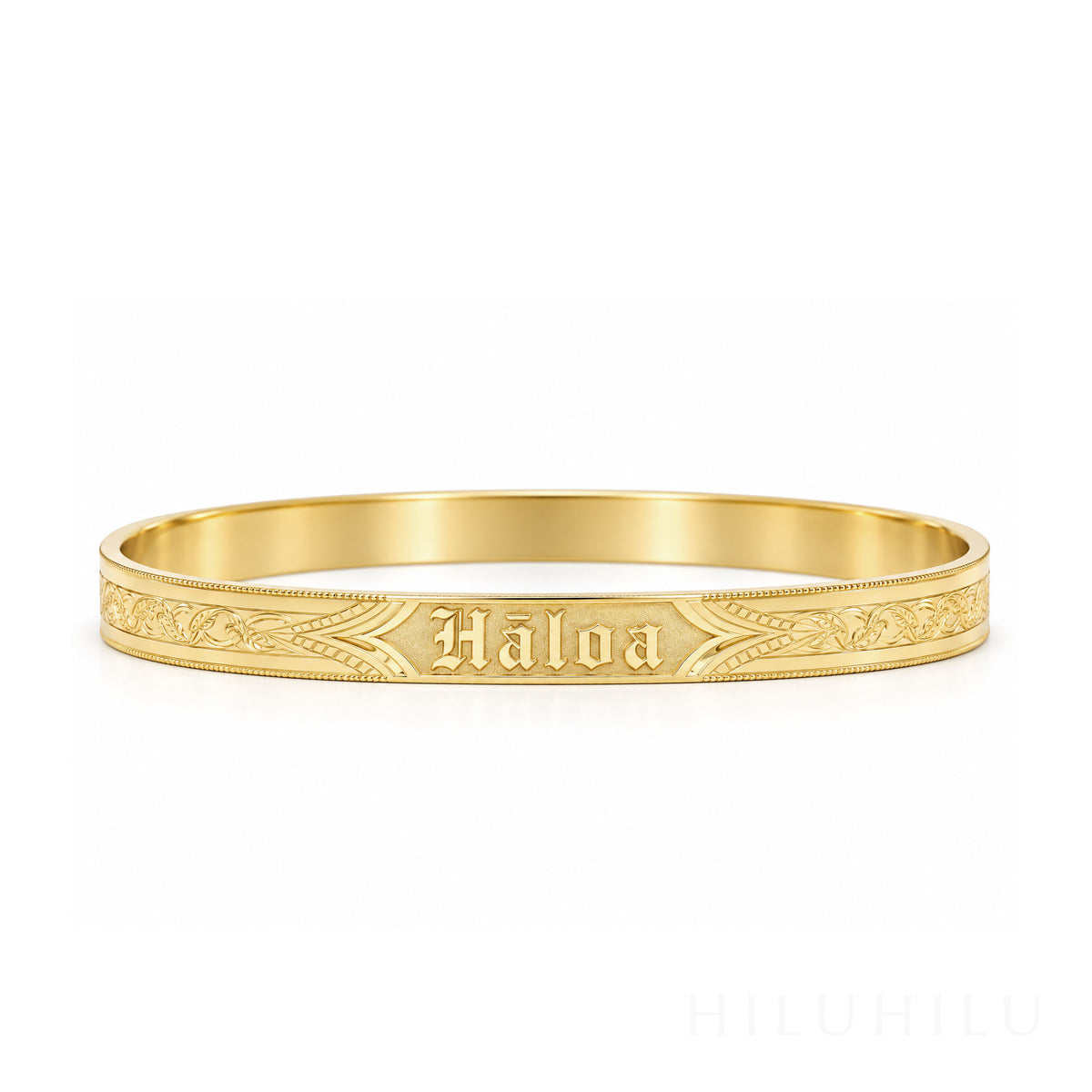 Hāloa 14k gold Hawaiian Heirloom Bangle Bracelet
