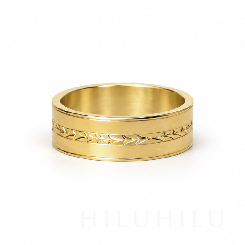 Ihe Kākaʻi 14k gold Hawaiian Heirloom Ring