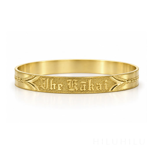 Ihe Kākaʻi 14k Gold Hawaiian Heirloom Bracelet