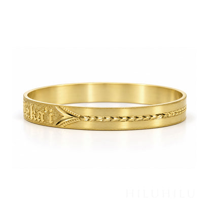 Ihe Kākaʻi 14k Gold Hawaiian Heirloom Bracelet
