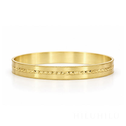 Ihe Kākaʻi 14k Gold Hawaiian Heirloom Bracelet