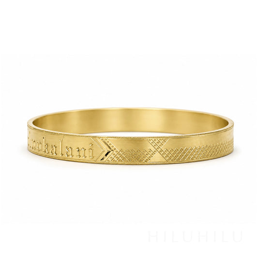 Kūkuluokalani 14k gold Hawaiian Heirloom Bracelet