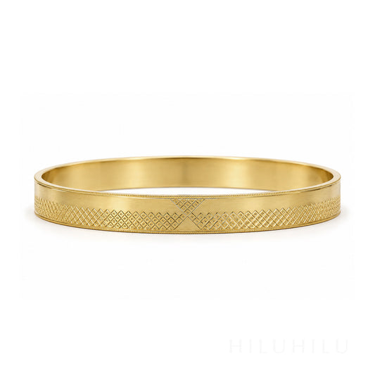 Kūkuluokalani 14k gold Hawaiian Heirloom Bracelet