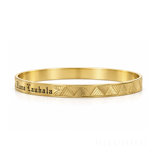 Ka Ulana Lauhala 14k gold Hawaiian Heirloom Bracelet