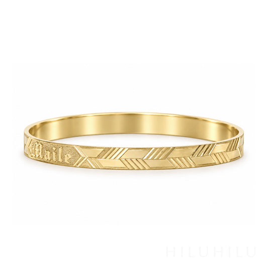 Maile 14k Gold Hawaiian Heirloom Bracelet