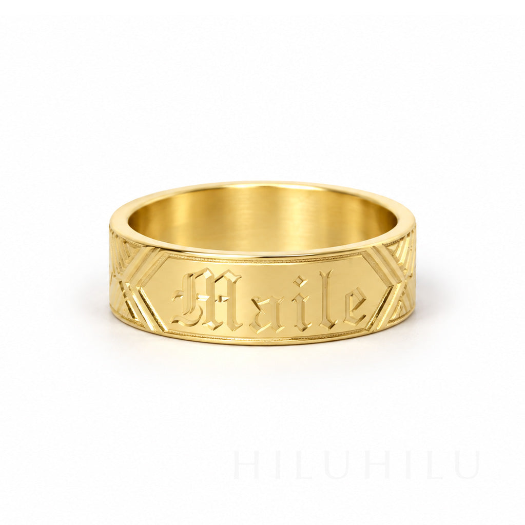 Maile 14k gold Hawaiian Heirloom Ring