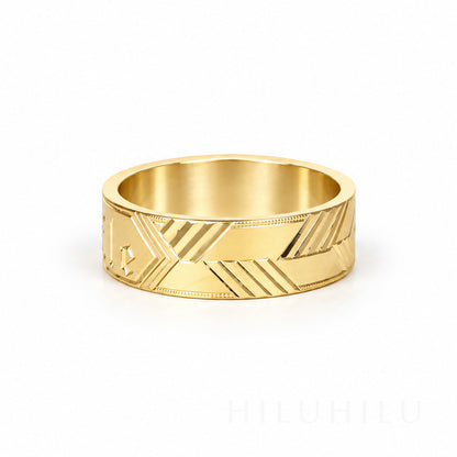 Maile 14k gold Hawaiian Heirloom Ring