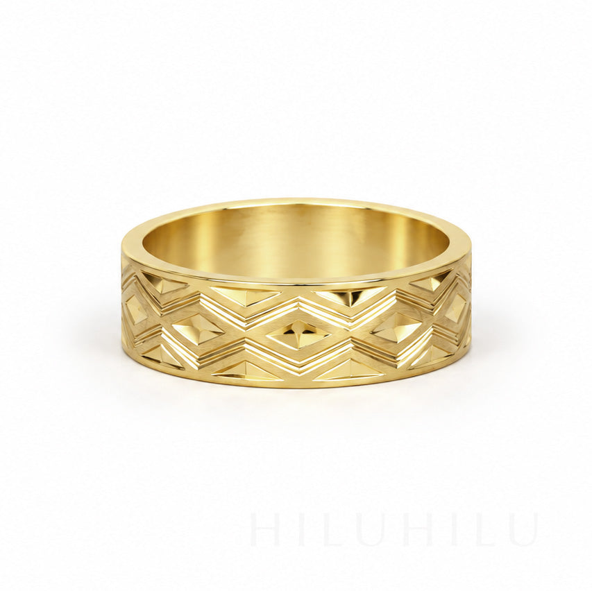 Maka Upena 14k gold Hawaiian Heirloom Ring