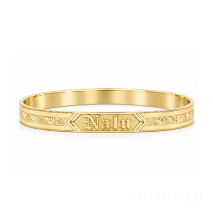 Nalu 14k gold Hawaiian Heirloom Bracelet