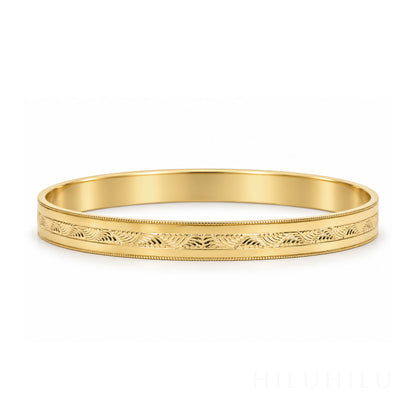 Nalu 14k gold Hawaiian Heirloom Bracelet