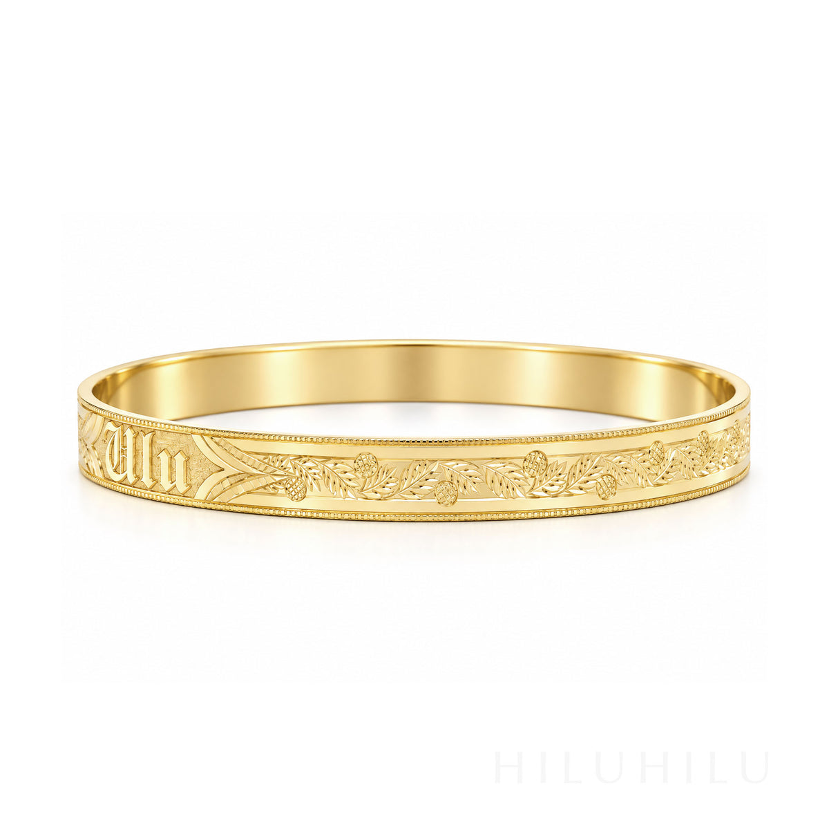 Ulu 14k gold Hawaiian Heirloom Bracelet