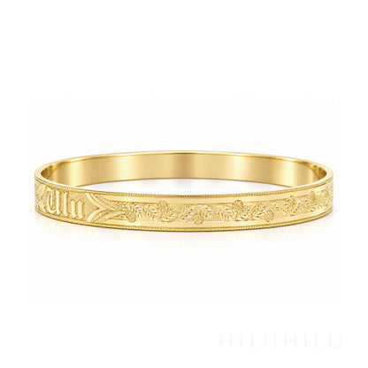 Ulu 14k gold Hawaiian Heirloom Bracelet