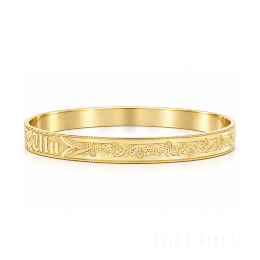 Ulu 14k gold Hawaiian Heirloom Bracelet