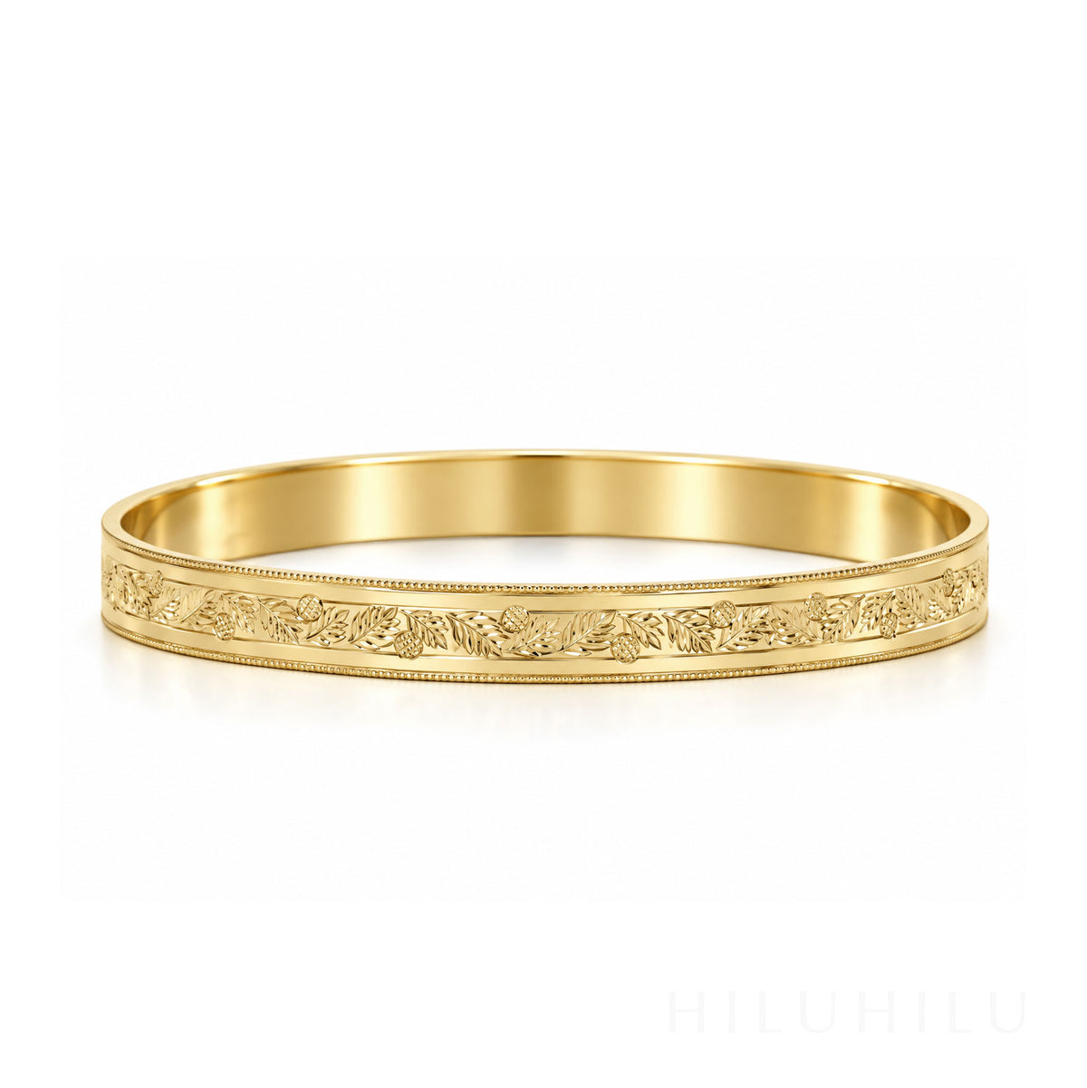 Ulu 14k gold Hawaiian Heirloom Bracelet